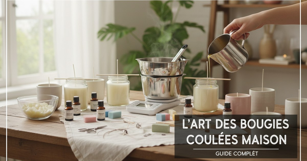 L’art des bougies coulées maison : guide complet