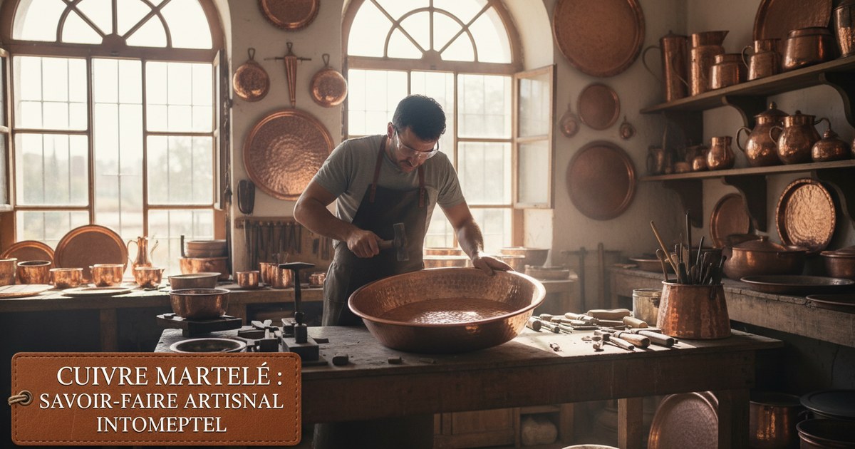 Le cuivre martelé : un savoir-faire artisanal intemporel