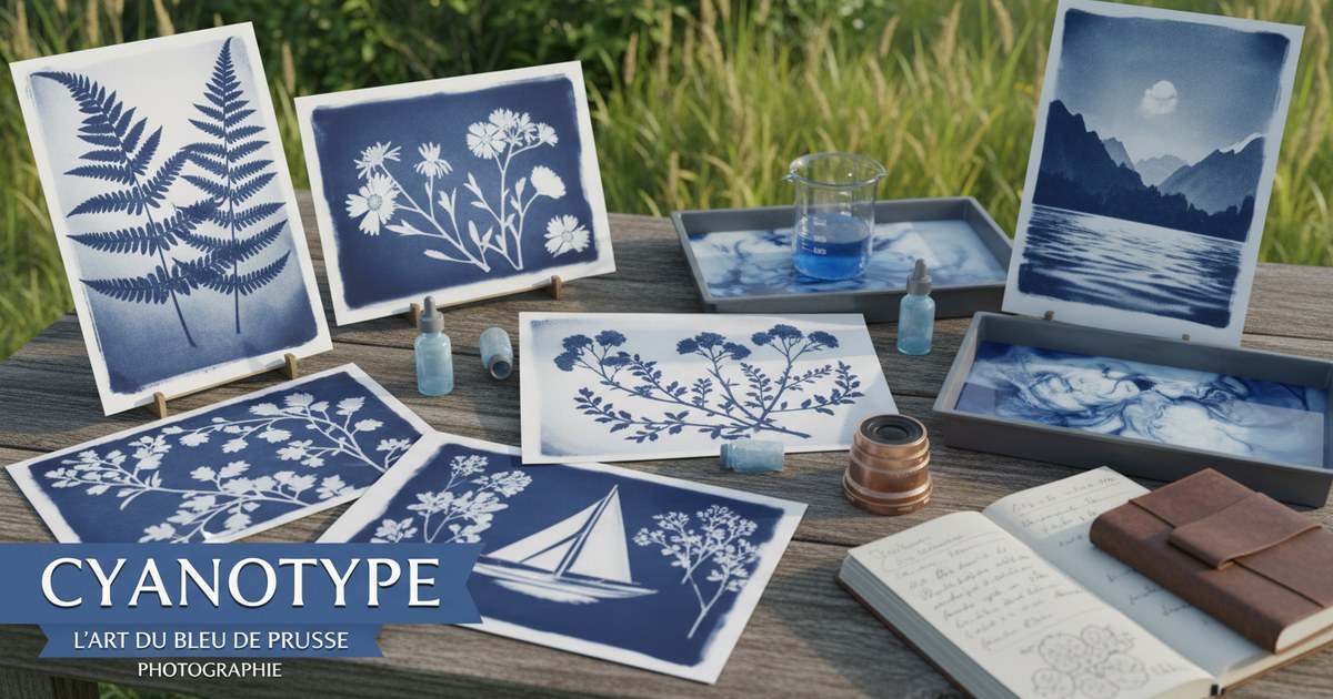 Le cyanotype, l’art du bleu de Prusse en photographie