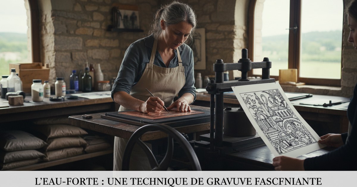 L’eau-forte : une technique de gravure fascinante