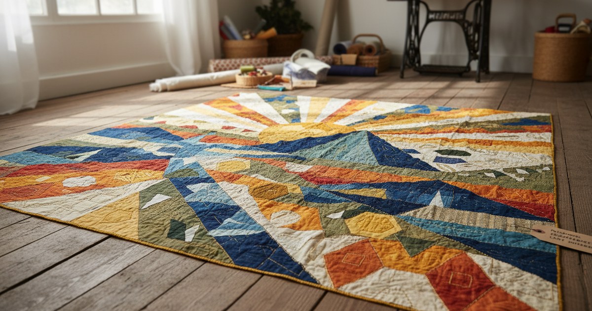 Le patchwork géométrique : un art textile intemporel